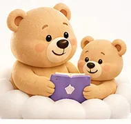 Parent and child reading together
